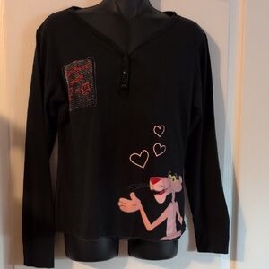 Black Pink Panther Women's Jersey Top